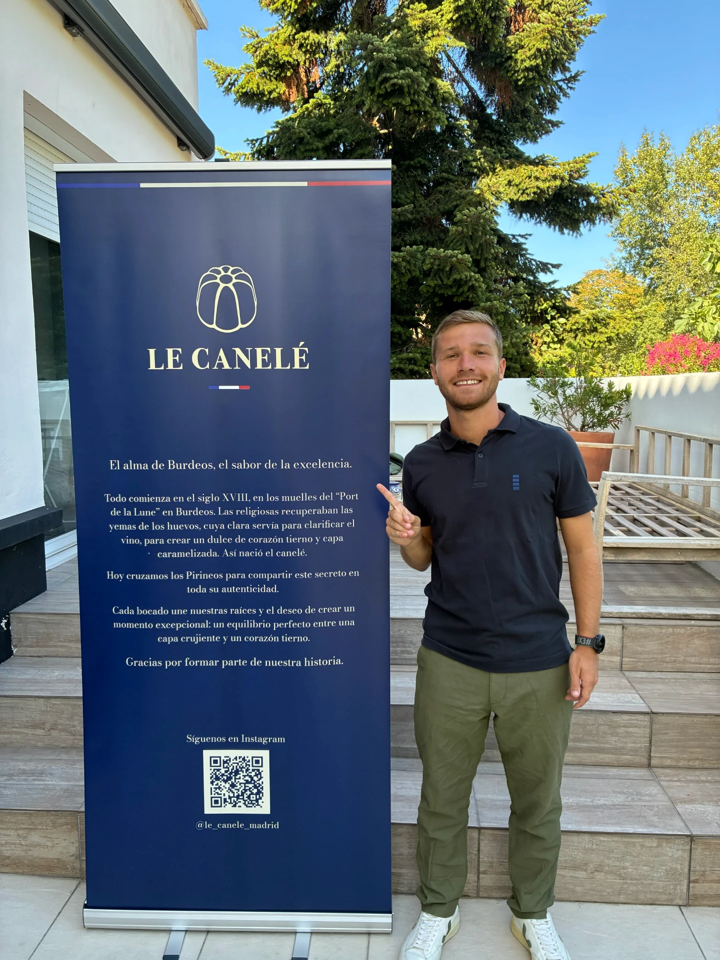 Arthur, fundador de Le Canelé